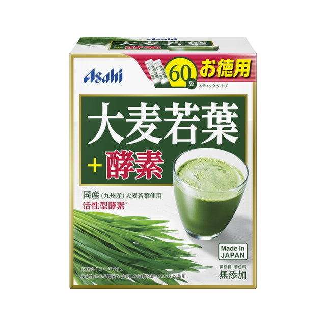 ◆ Asahi 大麦嫩叶 + 酵素 60 袋