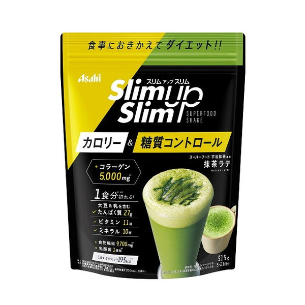 ◆Asahi Slim Up Slim Enzyme + Super Food Shake Matcha Latte 315g