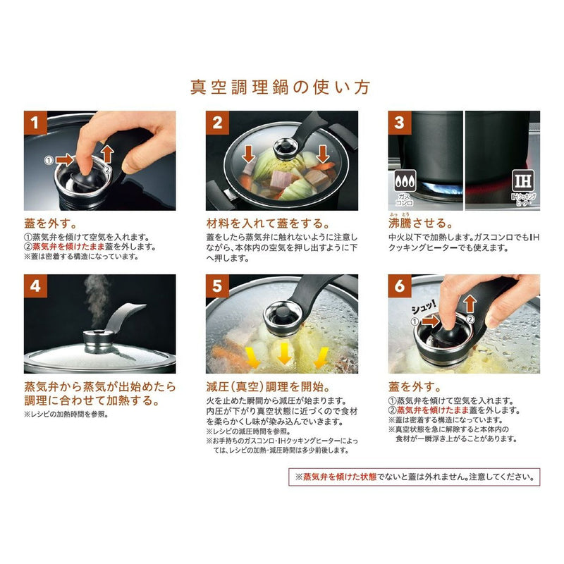梶原産業 コットーラ IH対応真空調理器 YK-0001 19cm