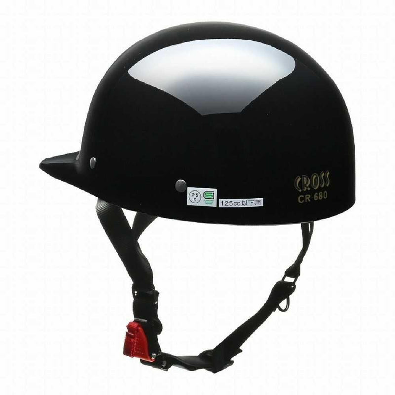 Lead Industries CROSS Half Helmet Black CR680 BK 1 piece