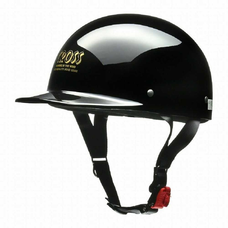 Lead Industries CROSS Half Helmet Black CR680 BK 1 piece