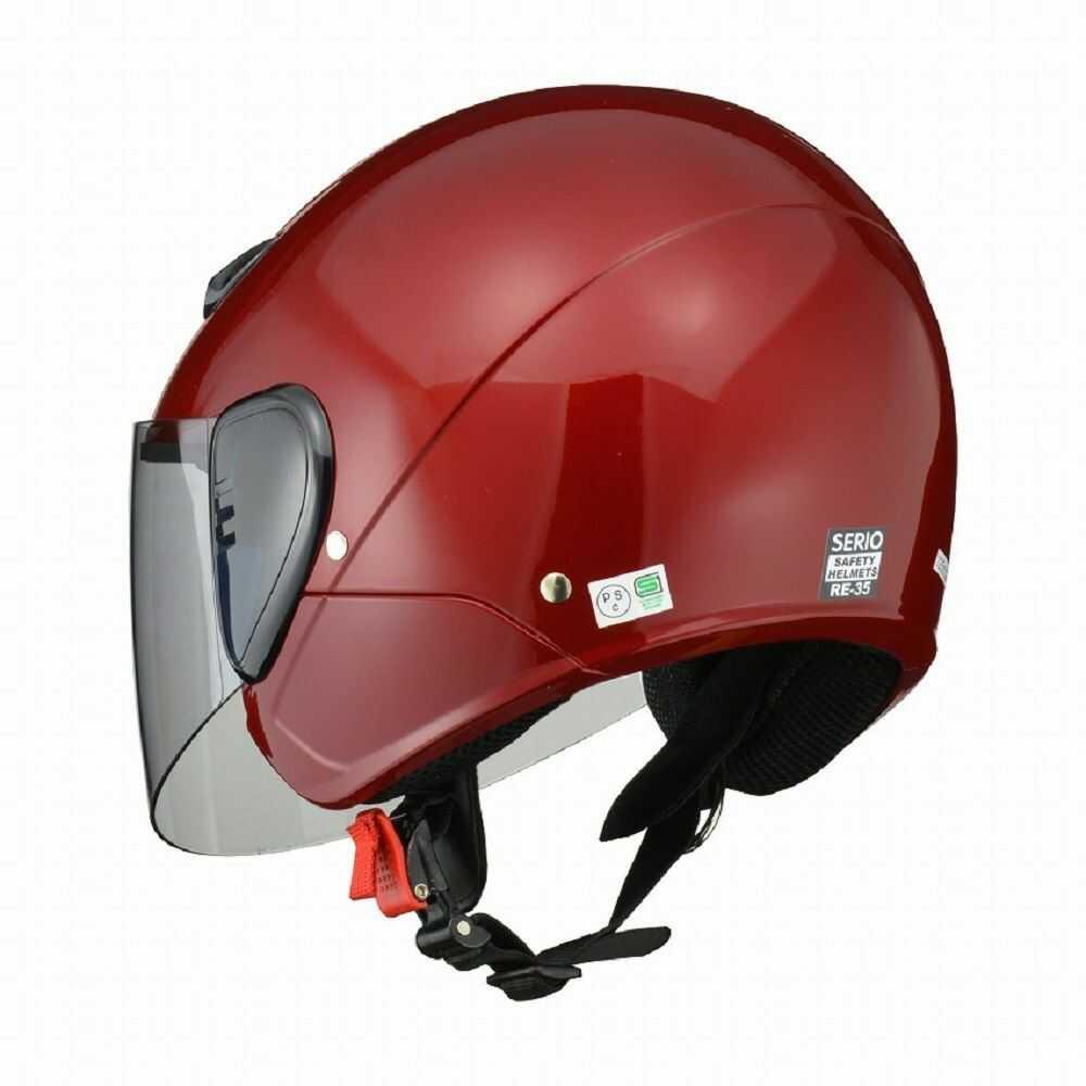 リード工業 SERIO セミジェットヘルメット キャンディーレッド RE35 