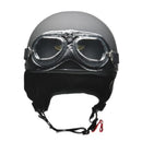 リ－ド工業 ビンテ－ジヘルメット マットブラック フリ－ CR750MATBK