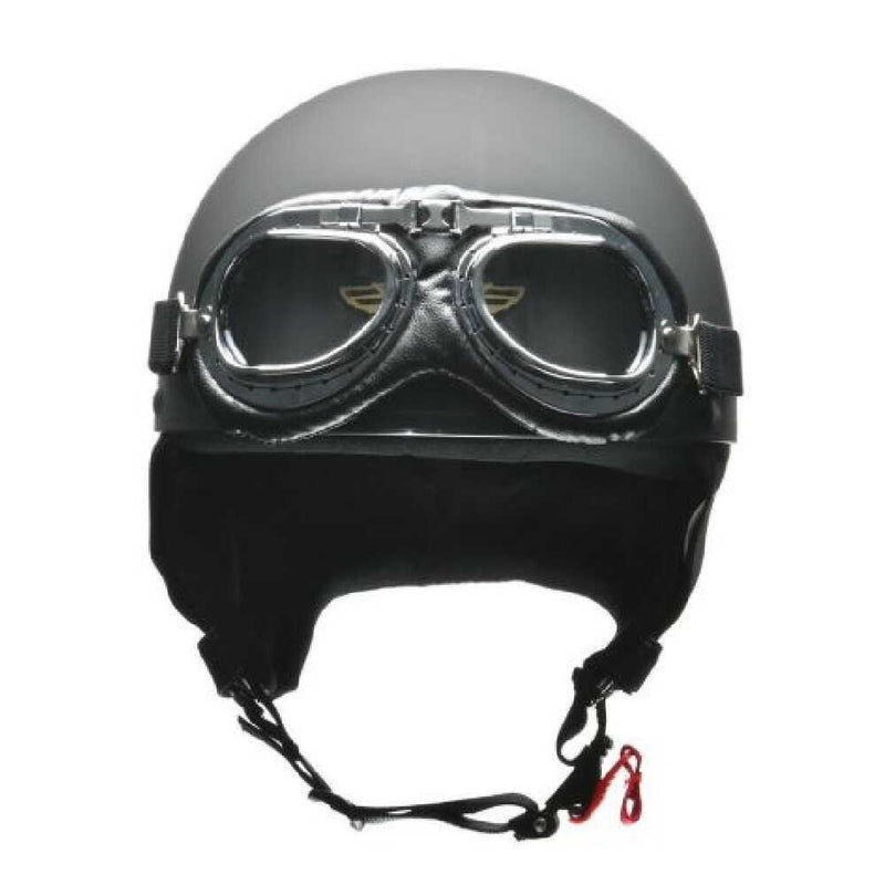 リ－ド工業 ビンテ－ジヘルメット マットブラック フリ－ CR750MATBK