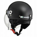 Reed Industries CROSS Half Helmet with Bubble Shield Half Matte Black CR760 MATBK 1 Piece