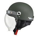 リ－ド工業 バブルシ－ルド付ハーフヘルメット マットグレ－ フリ－ CR760MATGR