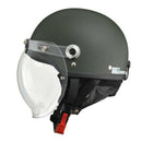 リ－ド工業 バブルシ－ルド付ハーフヘルメット マットグレ－ フリ－ CR760MATGR