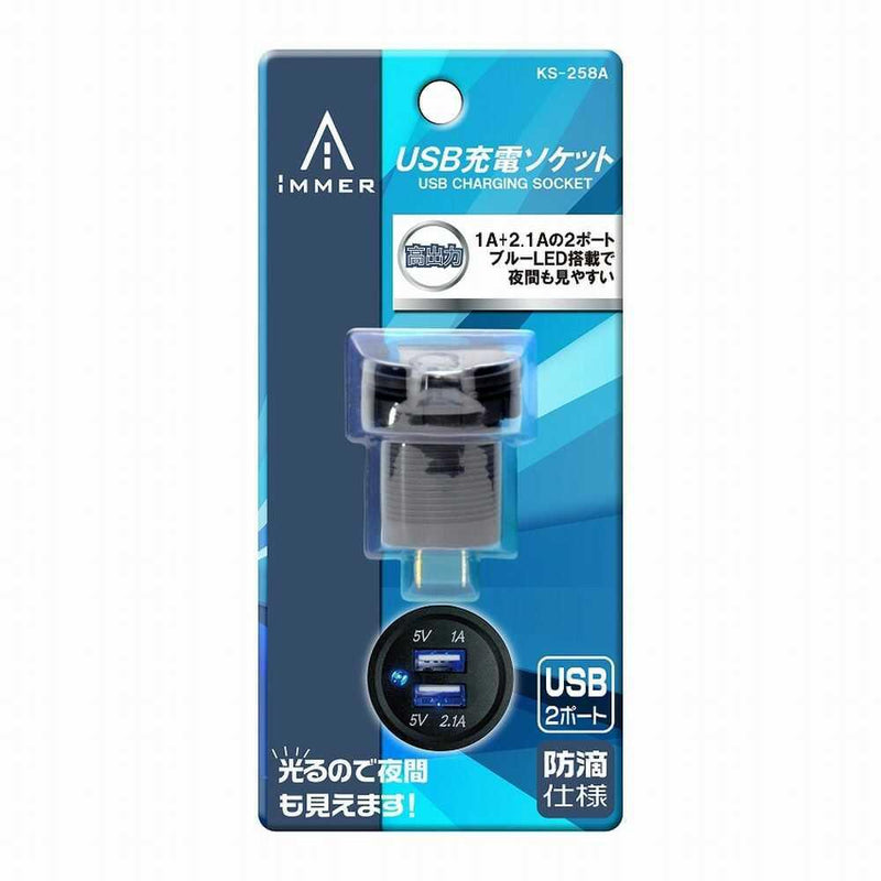 Lead Industrial USB Charging Socket KS258A