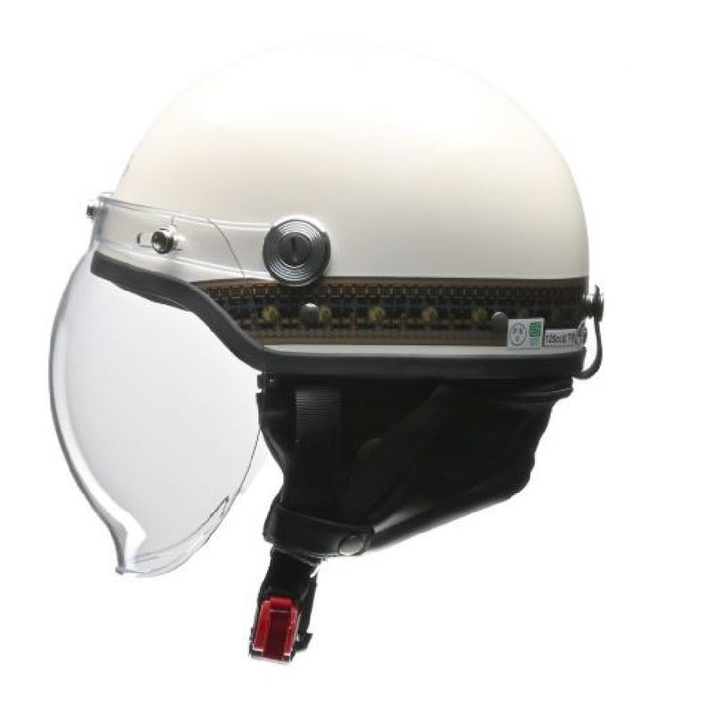 リ－ド工業 バブルシ－ルド付ハーフヘルメット エスニックアイボリ－ フリ－ CR760ETIV
