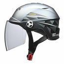 リード工業 ZORKシールド付ハーフヘルメット  スモーキーシルバー ZORKSMSI
