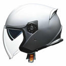 リード工業 FLXジェットヘルメットマットシルバーL FLXMATSIL