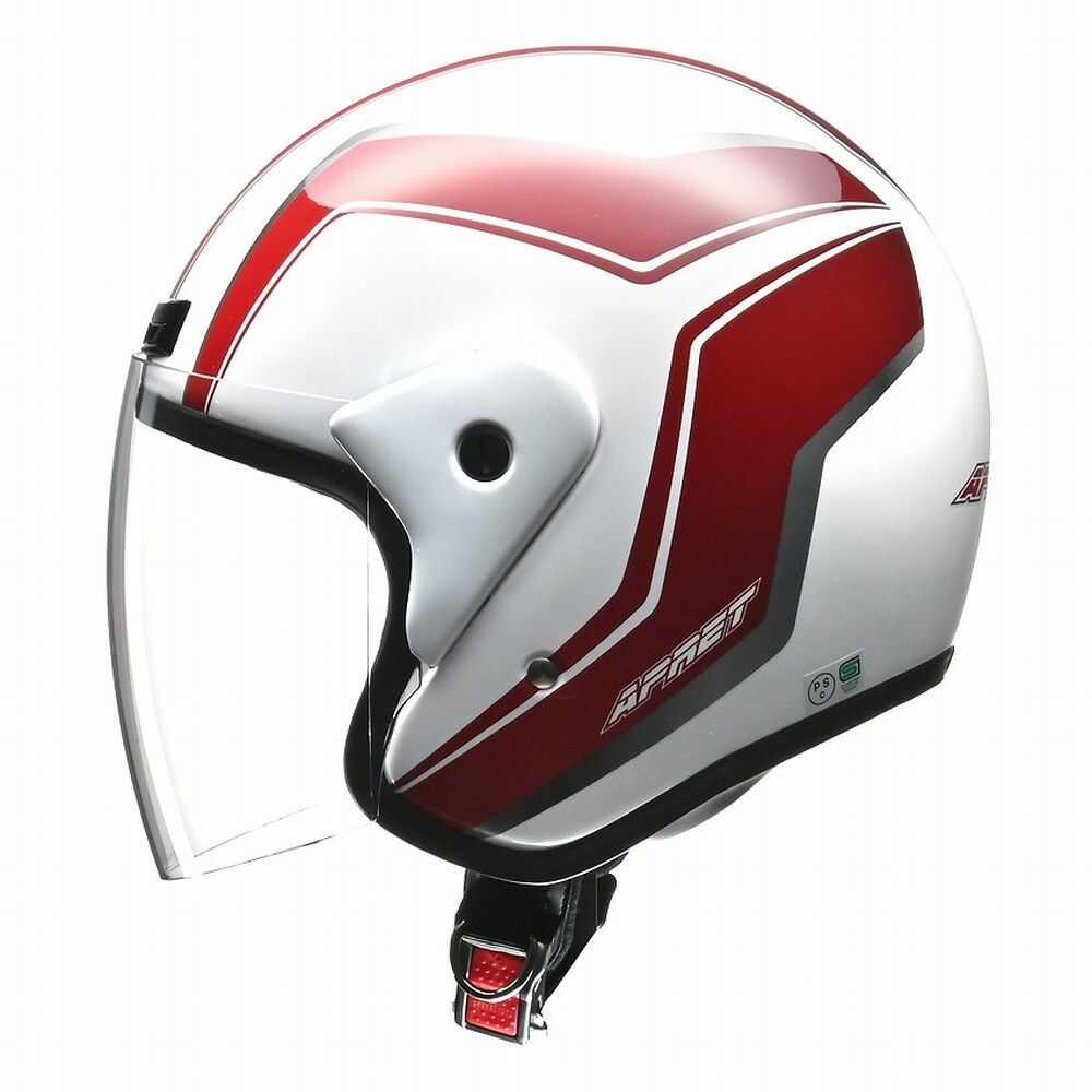 リード工業 APRETジェットヘルメット ホワイト APRET WH 1個 | サン
