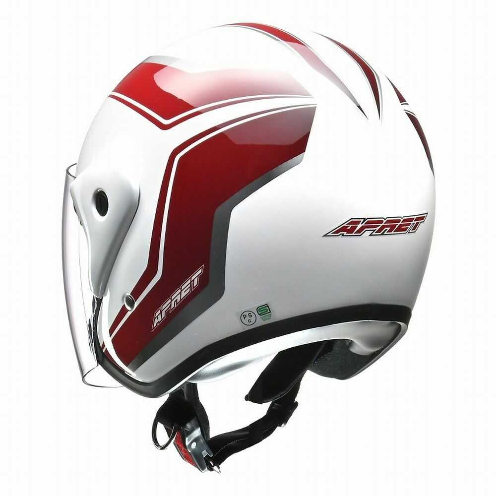 リード工業 APRETジェットヘルメット ホワイト APRET WH 1個 | サン