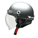 リ－ド工業 バブルシ－ルド付ハーフヘルメット マットガンメタリック LL CR761MATGMLL