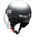 リ－ド工業 バブルシ－ルド付ハーフヘルメット マットガンメタリック LL CR761MATGMLL