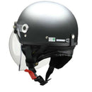 リ－ド工業 バブルシ－ルド付ハーフヘルメット マットガンメタリック LL CR761MATGMLL