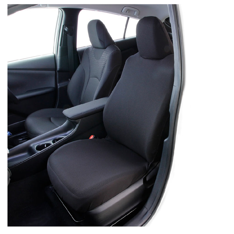 Nishiki Sangyo Seat Cover Stretch Water Repellent Black NN7330 1 piece for front seat