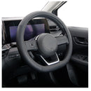 Nishiki Sangyo 真皮方向盘套适用于 D 型黑色 GL9201