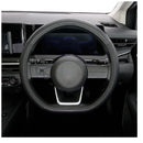 Nishiki Sangyo 手柄盖纯正碳 D 型仅黑色 GL9205