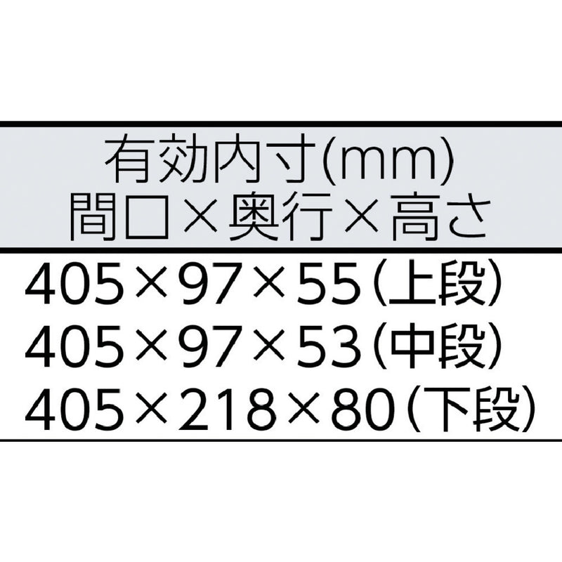 ＴＯＮＥ　ツールケース（メタル）　Ｖ形３段式　 メーカー直送 ▼返品・キャンセル不可【他商品との同時購入不可】