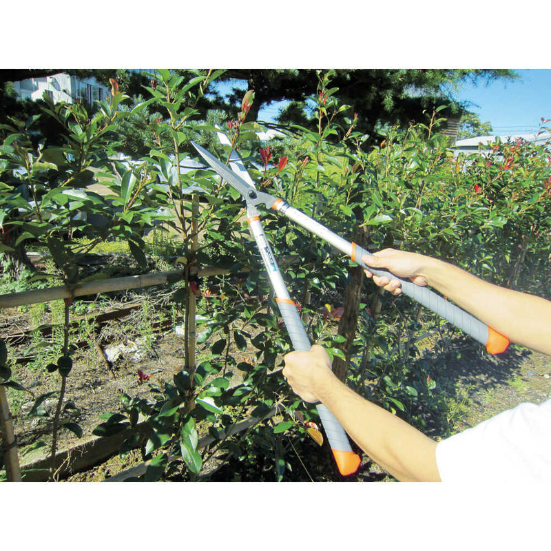 PRUMAN 刈込ハサミ 楕円アルミ505ハンドル 鋼付195 メーカー直送 ▼返品・キャンセル不可【他商品との同時購入不可】