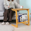 サイドテーブル　マガジンラック付　ルレーヴェ　10632　メーカー直送 ▼返品・キャンセル不可【他商品との同時購入不可】