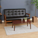 突板ローテーブル　８０４０ＢＲ　10864　メーカー直送 ▼返品・キャンセル不可【他商品との同時購入不可】