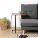 突板サイドテーブル 12519 メーカー直送 ▼返品・キャンセル不可【他商品との同時購入不可】