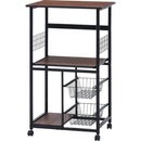 レンジワゴン　ＦＢＣ－９８１２　ＢＫ／ＢＲ　14638　メーカー直送 ▼返品・キャンセル不可【他商品との同時購入不可】