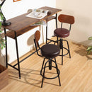 バースツール背付 HK-61201DBR 15187 メーカー直送 ▼返品・キャンセル不可【他商品との同時購入不可】