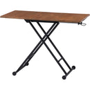 昇降テーブル　シルビア　アンティークブラウン　19241　メーカー直送 ▼返品・キャンセル不可【他商品との同時購入不可】