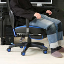 メッシュゲーミングチェア レイズ フットレストBL 19430 メーカー直送 ▼返品・キャンセル不可【他商品との同時購入不可】