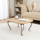 ねこ脚テーブル　６０４８　ナチュラル（木目）　38714　メーカー直送 ▼返品・キャンセル不可【他商品との同時購入不可】