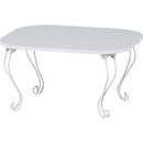 ねこ脚テーブル　６０４８　ホワイト（木目）　38715　メーカー直送 ▼返品・キャンセル不可【他商品との同時購入不可】