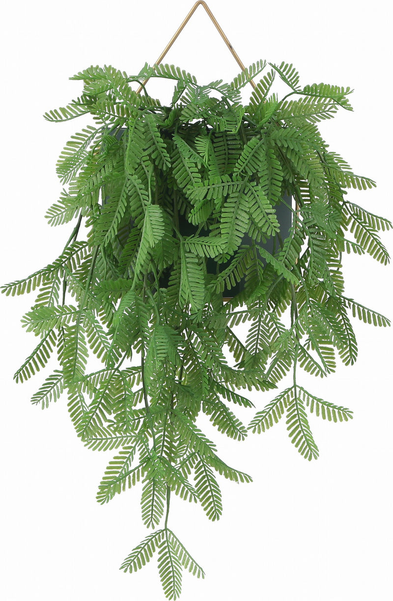 Fake green mimosa hanging 41125