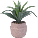 フェイクグリーン アガベ セメントポット 41135 メーカー直送 ▼返品・キャンセル不可【他商品との同時購入不可】