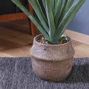 フェイクグリーン アロエ M セメントポット 41136 メーカー直送 ▼返品・キャンセル不可【他商品との同時購入不可】