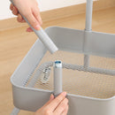 高さが調整できるワゴン マルシェ グレー 45067 メーカー直送 ▼返品・キャンセル不可【他商品との同時購入不可】