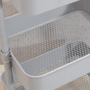 高さが調整できるワゴン マルシェ グレー 45067 メーカー直送 ▼返品・キャンセル不可【他商品との同時購入不可】