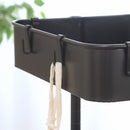 高さが調整できるワゴン マルシェ ブラック 45068 メーカー直送 ▼返品・キャンセル不可【他商品との同時購入不可】