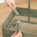 高さが調整できるワゴン マルシェ モスグリーン 45069 メーカー直送 ▼返品・キャンセル不可【他商品との同時購入不可】