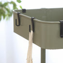 高さが調整できるワゴン マルシェ モスグリーン 45069 メーカー直送 ▼返品・キャンセル不可【他商品との同時購入不可】