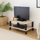 フィット マルチテーブル キャスター付 オーク 52265 メーカー直送 ▼返品・キャンセル不可【他商品との同時購入不可】