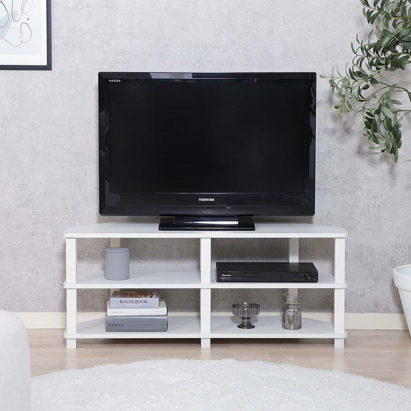 フィット コーナーTV台 オークWH 52270 メーカー直送 ▼返品・キャンセル不可【他商品との同時購入不可】