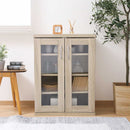 ラルゴ　キャビネット　オーク　73402　メーカー直送 ▼返品・キャンセル不可【他商品との同時購入不可】