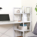 左右組み換えラック付きデスク ルカ ストーン 73613 メーカー直送 ▼返品・キャンセル不可【他商品との同時購入不可】