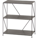 EZBOワイヤーラック3段 60幅 GY 77551 メーカー直送 ▼返品・キャンセル不可【他商品との同時購入不可】