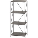 EZBOワイヤーラック4段 40幅 GY 77552 メーカー直送 ▼返品・キャンセル不可【他商品との同時購入不可】