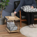 EZBOワイヤーラック2段 40幅 OAK NA 77558 メーカー直送 ▼返品・キャンセル不可【他商品との同時購入不可】