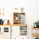 ミニ食器棚 幅43 CP4344 81908 メーカー直送 ▼返品・キャンセル不可【他商品との同時購入不可】